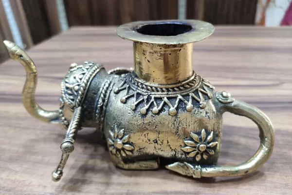 Brass Elephant Dhoop Holder