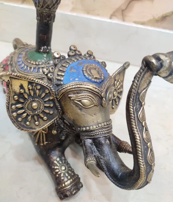 Elephant and Peacock