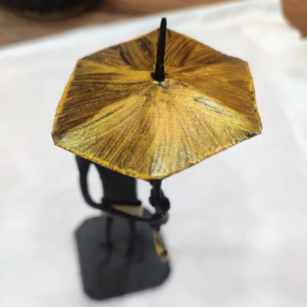 Golden Wrought Iron Umbrella