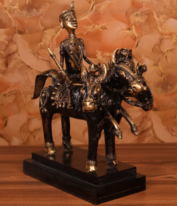 Horse-Rider-Figurine-dhokra-art-work