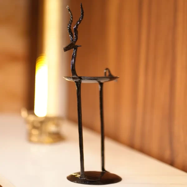 Iron Deer Candleholders