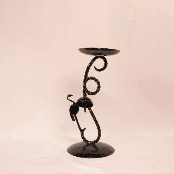 Set of Wrought Iron Candle Holders