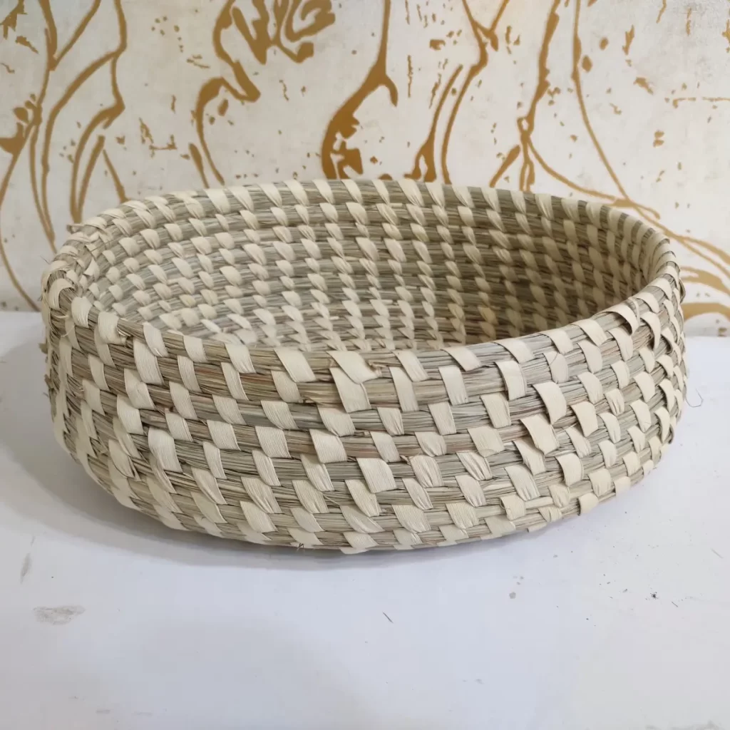 Wooden Oval Basket with Depth