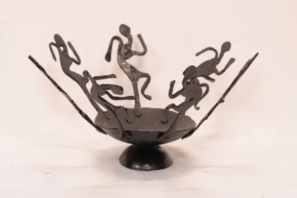 Wrought Iron Dancing Diya Holder art