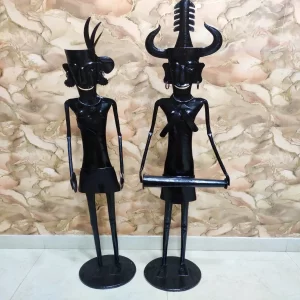 Wrought Iron Tribal Couple