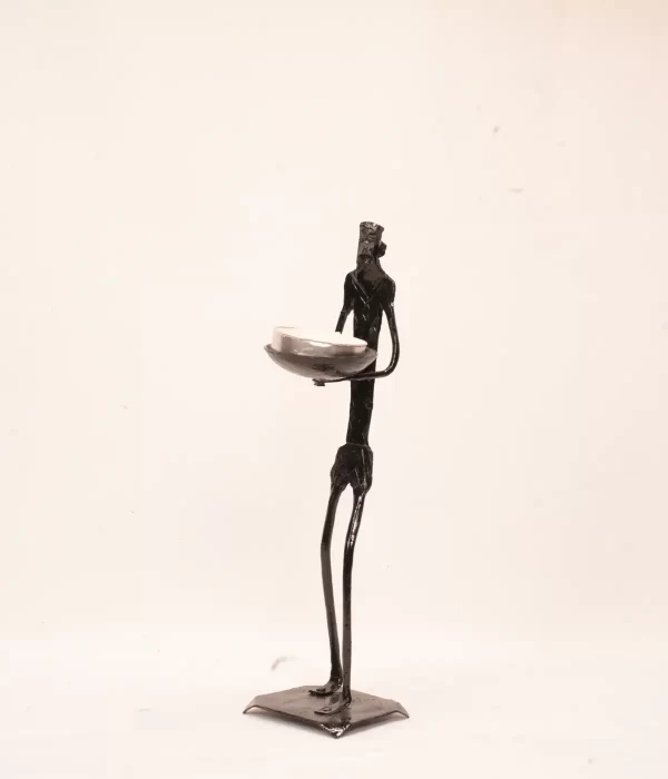 ladlika-Candle Holder with a Man Design art