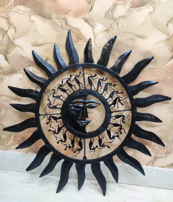 ladlika- iron half sun work art